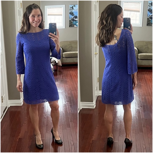 ❌SOLD Lilly Pulitzer Topanga crochet lace dress in purple - Picture 14 of 15